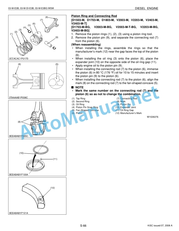 Kubota 03-M-E3B, 03-M-DI-E3B, 03-M-E3BG Series Diesel Engine Workshop Manual PDF-5