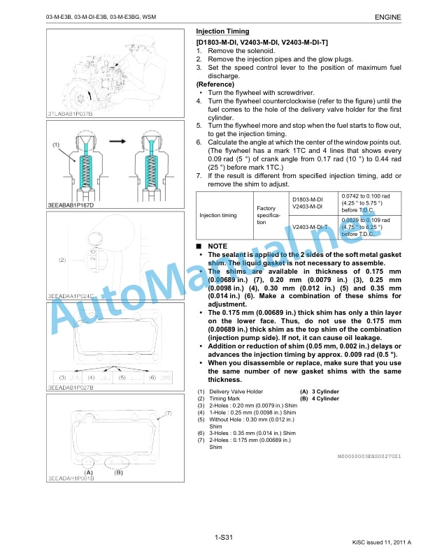 Kubota 03-M-E3B Series, 03-M-DI-E3B Series, 03 Workshop Manual PDF-4