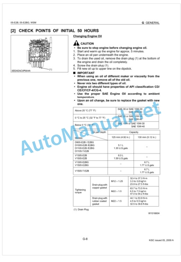 Kubota 05-E2B Series, 05-E2BG Series Diesel Engine Workshop Manual PDF-2