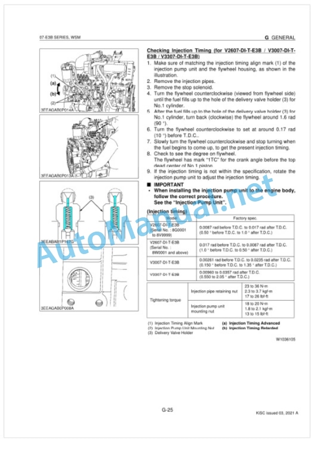 Kubota 07-E3B Series Diesel Engine Workshop Manual PDF-2