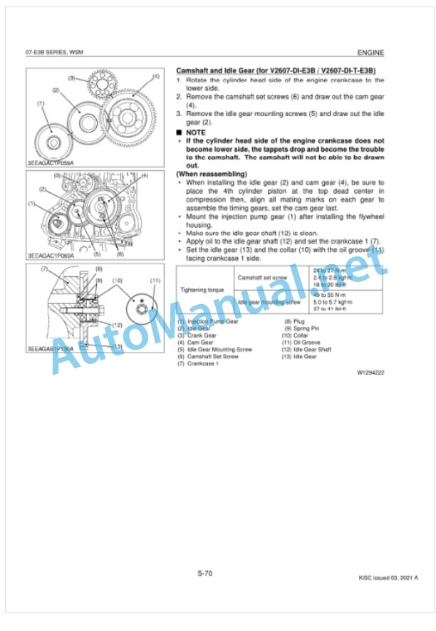 Kubota 07-E3B Series Diesel Engine Workshop Manual PDF-5