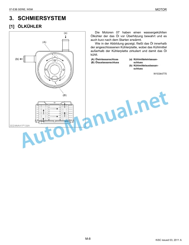 Kubota 07-E3B Series Diesel Engine Workshop Manual PDF DE-3