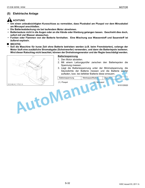 Kubota 07-E3B Series Diesel Engine Workshop Manual PDF DE-4