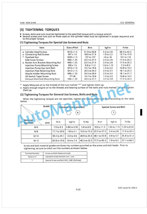 Kubota AC60 Diesel Engine Workshop Manual PDF-3