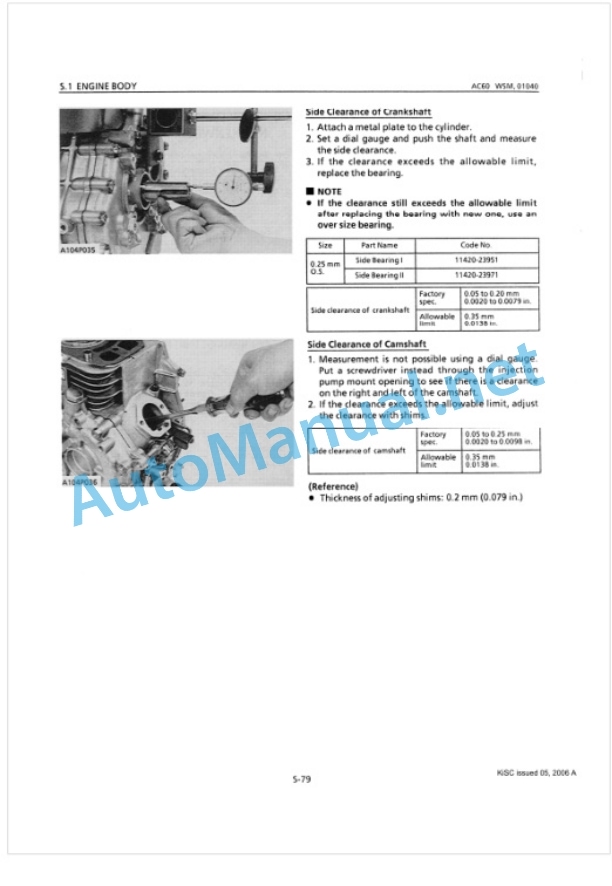 Kubota AC60 Diesel Engine Workshop Manual PDF-5