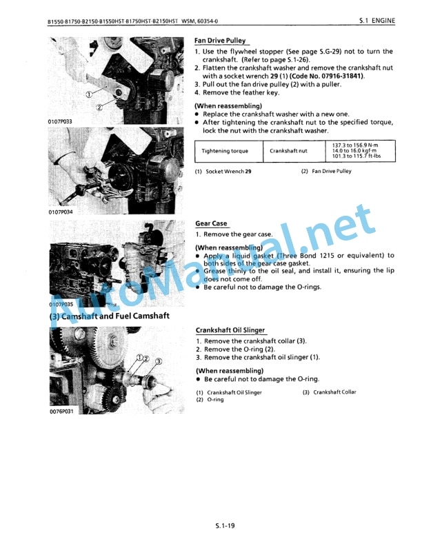 Kubota B1550, B1550HST, B1750, B1750HST, B2150, B2150HST Tractor Workshop Manual PDF-3