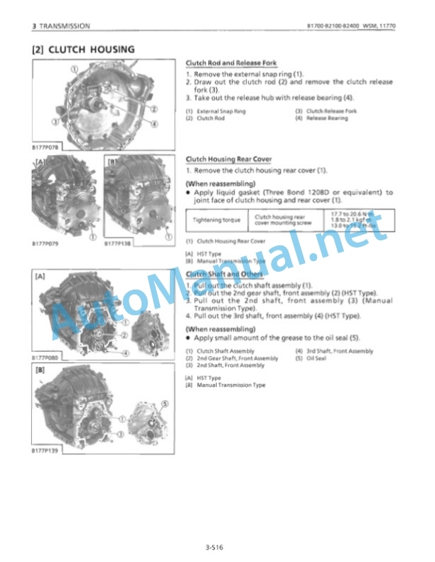 Kubota B1700, B2100, B2400 Tractor Workshop Manual PDF-5