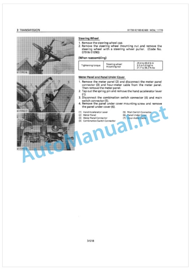 Kubota B1700D, B2100D B2400D Tractor Workshop Manual PDF-3