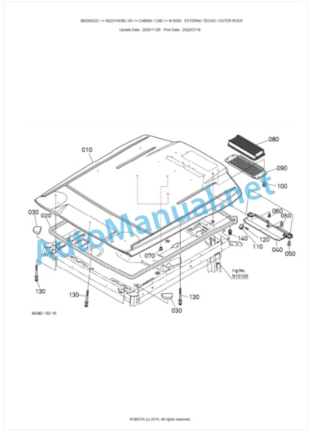 Kubota B2231HDBC-S5 Tractor Parts Manual PDF BKIDK5321-5