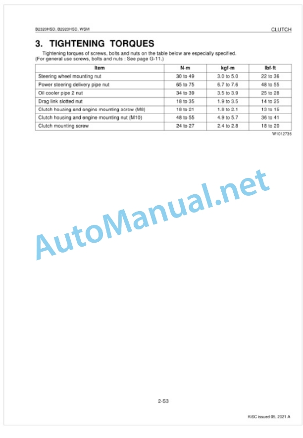 Kubota B2320HDS, B2920HDS Tractor Workshop Manual PDF-3