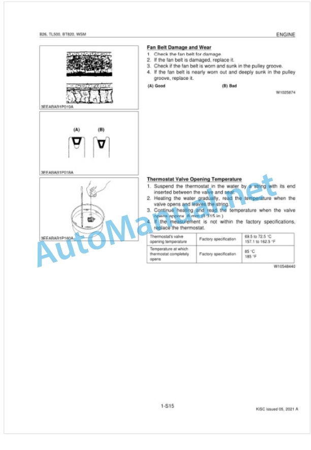 Kubota B26, TL500, BT820 Tractor, Front Loader, Backhoe Workshop Manual PDF-2