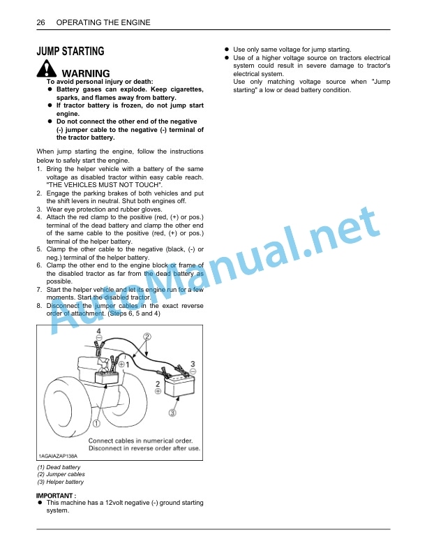 Kubota B2650, B3350, B3350SU Tractor Operators Manual PDF-3