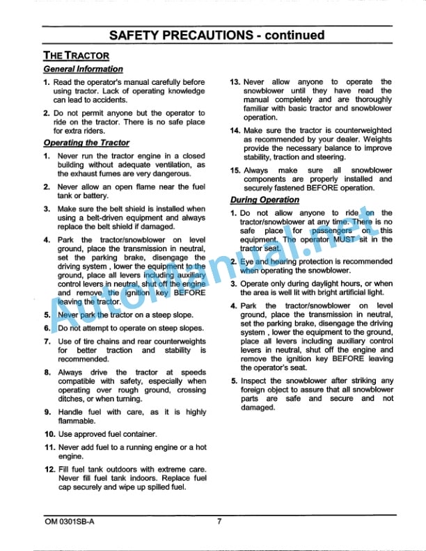 Kubota B2781-51, B272-63, B2783, B2784, B2583 Snowblower Operators Manual PDF-2