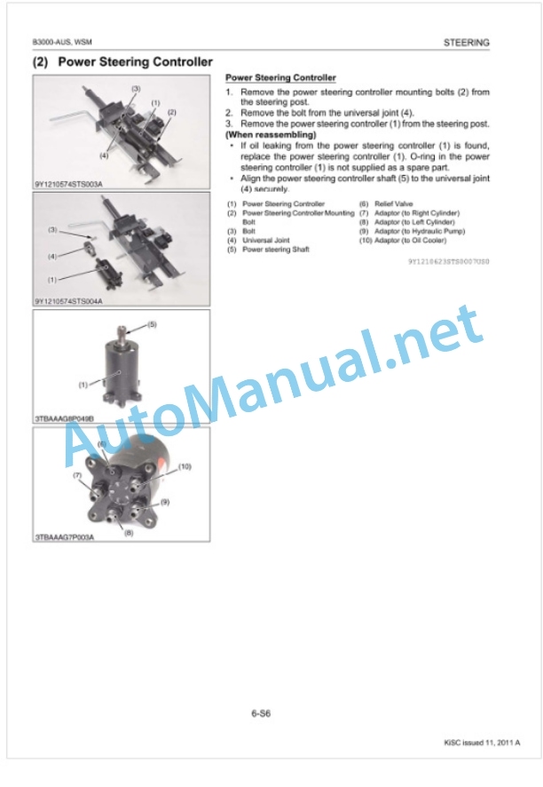 Kubota B3000-AUS Tractor Workshop Manual PDF AUS-4