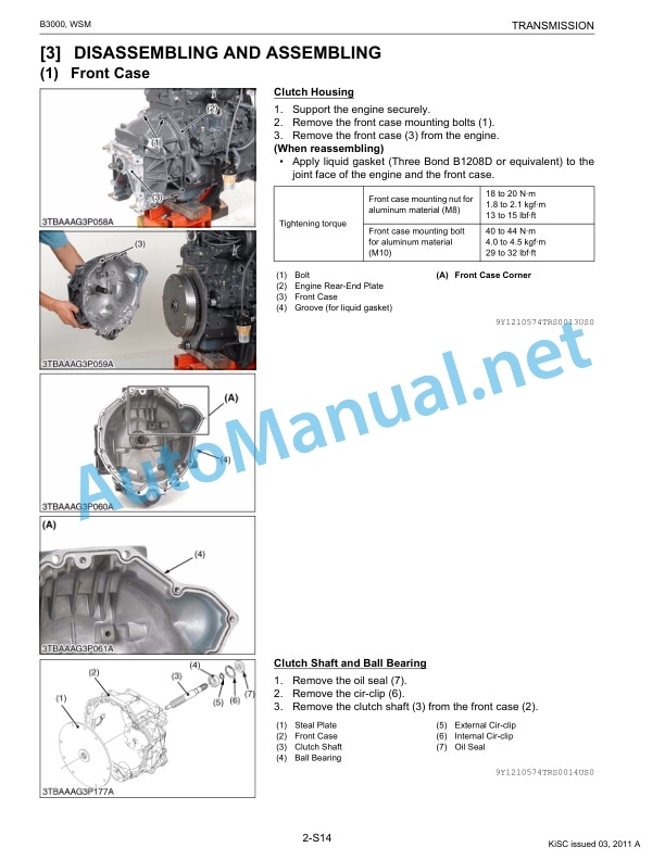 Kubota B3000 Tractor Workshop Manual PDF EN-3