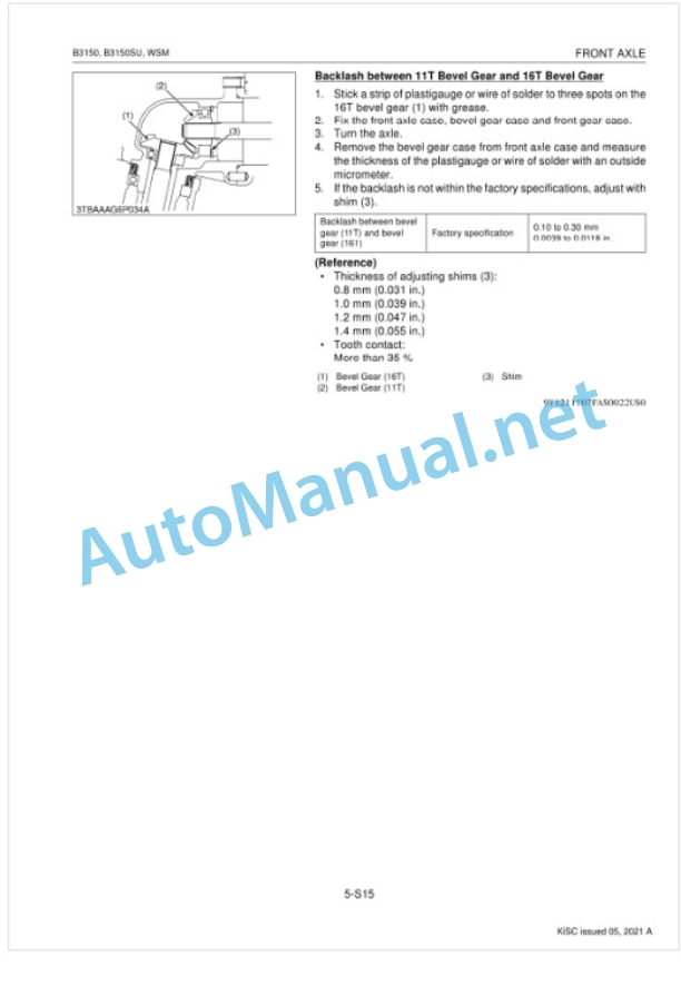 Kubota B3150, B3150SU Tractor Workshop Manual PDF-4