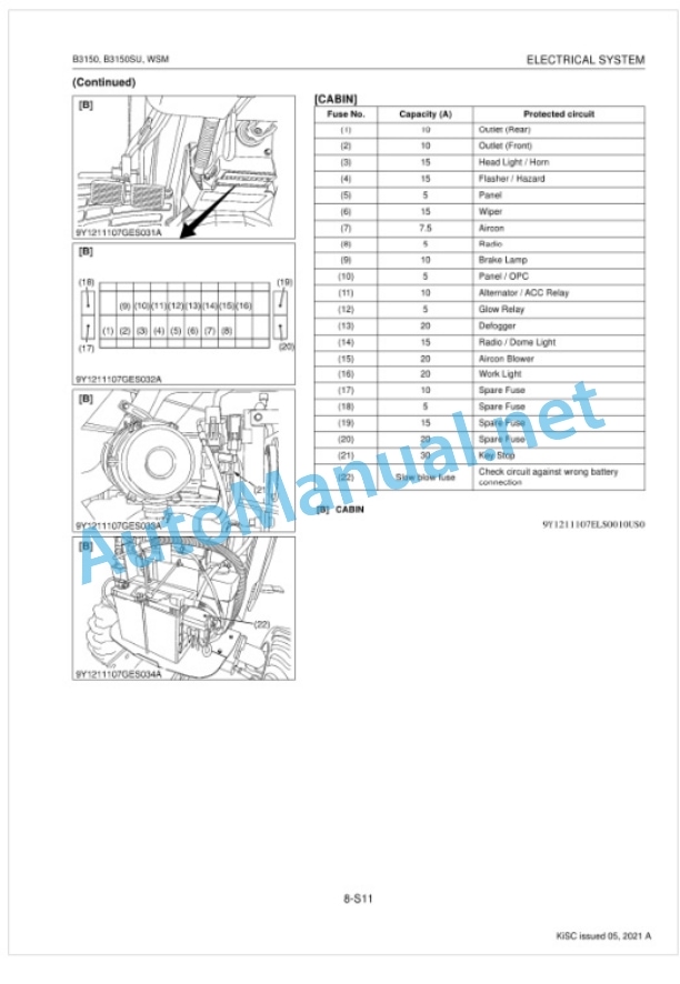 Kubota B3150, B3150SU Tractor Workshop Manual PDF-5