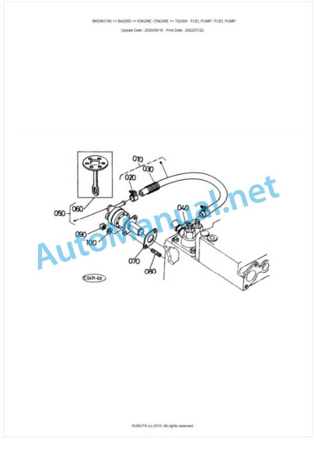 Kubota B4200D Parts Manual PDF BKIDK0195-2