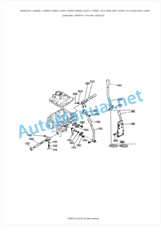 Kubota B4200D Parts Manual PDF BKIDK0195-4