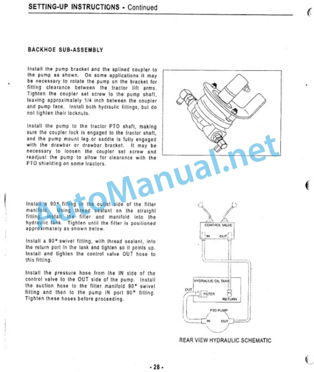 Kubota B4672A, BL4690A Backhoe Operators Manual PDF-3