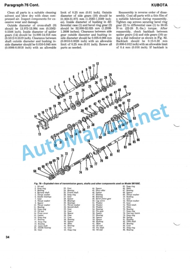 Kubota B5100, B7100 Service Manual PDF-4