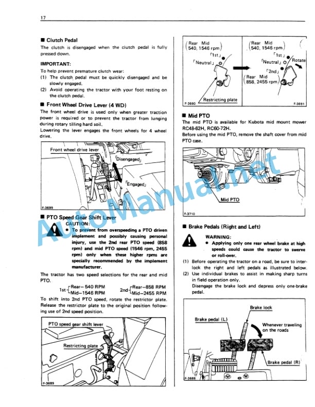 Kubota B6200HST, B7200HST Tractor Operators Manual PDF-3