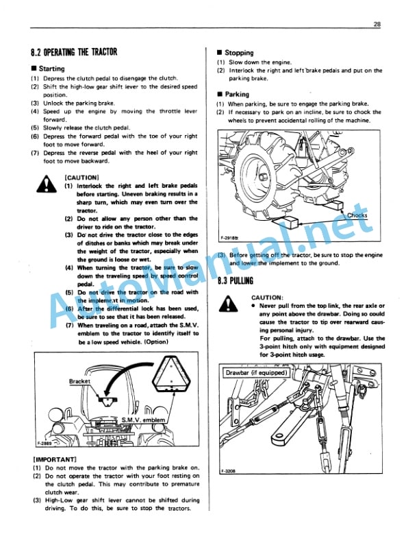 Kubota B6200HST, B7200HST Tractor Operators Manual PDF-4