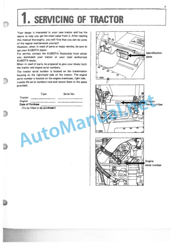 Kubota B8200 Tractor Operators Manual PDF-2