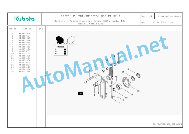 Kubota BF2250 F Parts Manual PDF-2