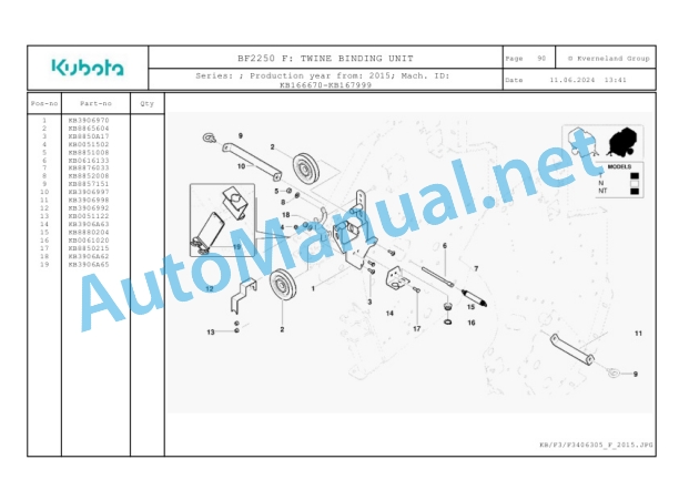 Kubota BF2250 F Parts Manual PDF-4