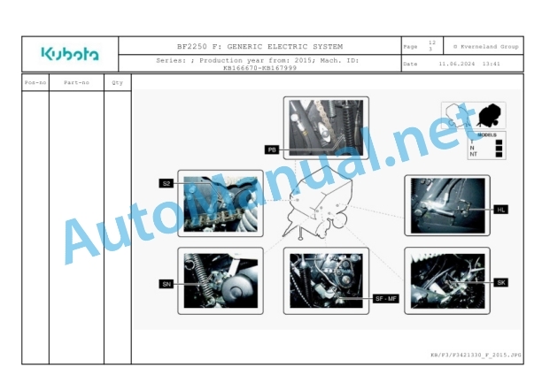 Kubota BF2250 F Parts Manual PDF-5