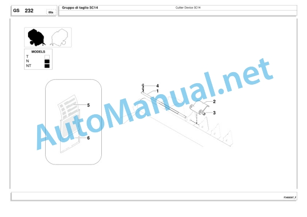 Kubota BF2250 SC14 (N-NT) Baler Parts Manual PDF-3