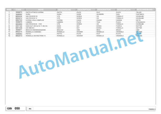 Kubota BF2250 SC14 (N-NT) Baler Parts Manual PDF-4