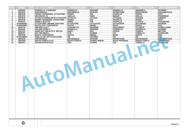 Kubota BF2255 F (T-N-NT) Baler Parts Manual PDF-4