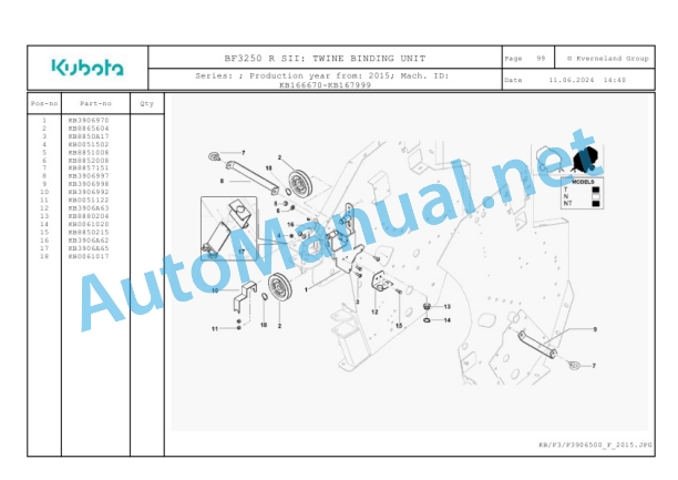 Kubota BF3250 R SII Parts Manual PDF-4