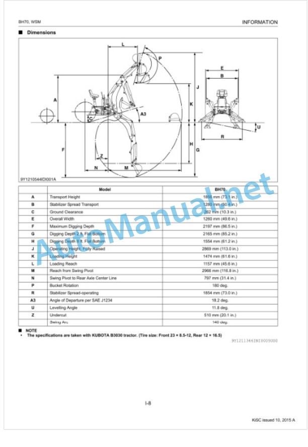 Kubota BH70 Backhoe Workshop Manual PDF-2