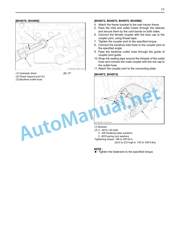 Kubota BH77 Assembly Instruction Parts Manual PDF-2