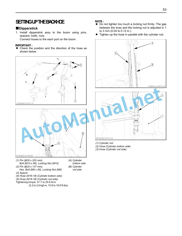 Kubota BH77 Assembly Instruction Parts Manual PDF-5