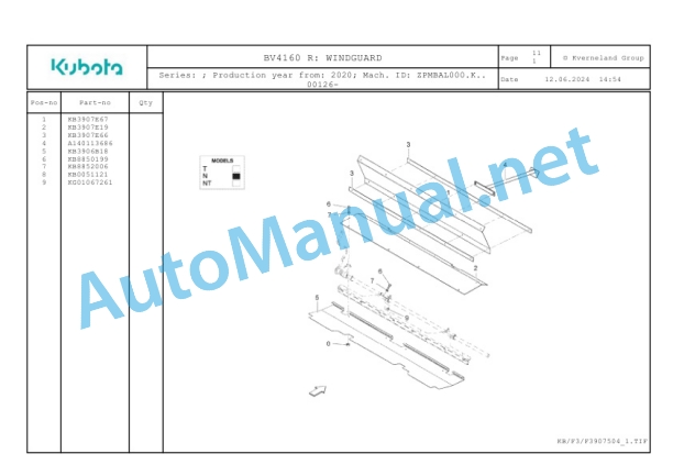 Kubota BV4160 R Parts Manual PDF-4