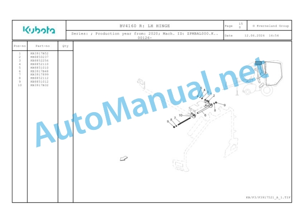 Kubota BV4160 R Parts Manual PDF-5