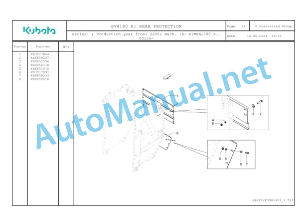 Kubota BV4180 R Parts Manual PDF-2