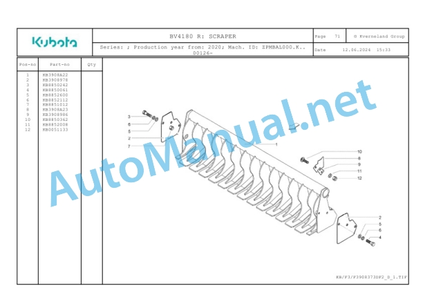 Kubota BV4180 R Parts Manual PDF-3