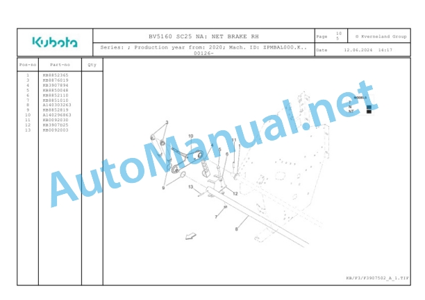 Kubota BV5160 SC25 NA Parts Manual PDF-4