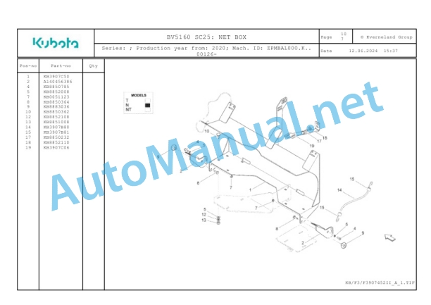 Kubota BV5160 SC25 Parts Manual PDF-4