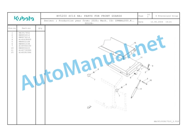 Kubota BV5200 SC14 NA Parts Manual PDF-5