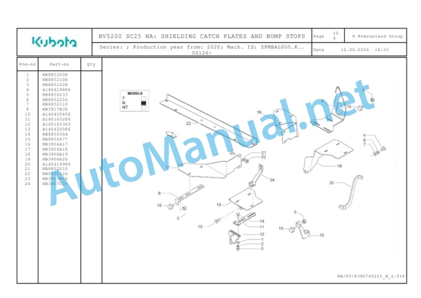 Kubota BV5200 SC25 NA Parts Manual PDF-4