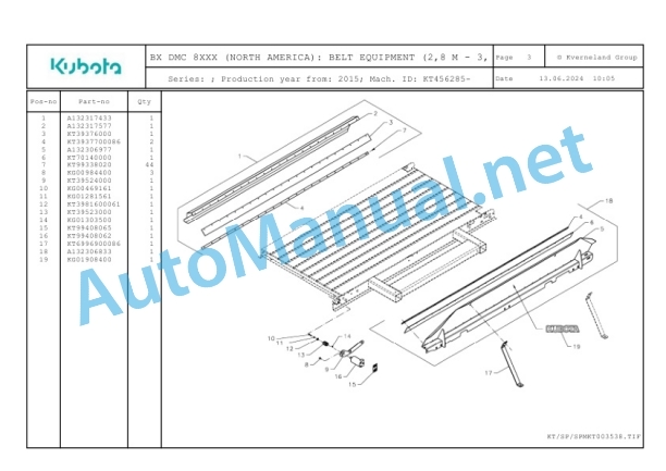 Kubota BX DMC 8XXX (NORTH AMERICA) Parts Manual PDF-3