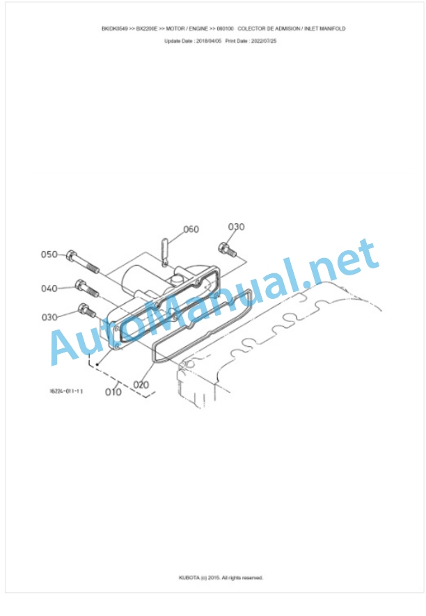 Kubota BX2200E Tractor Workshop Manual PDF-2