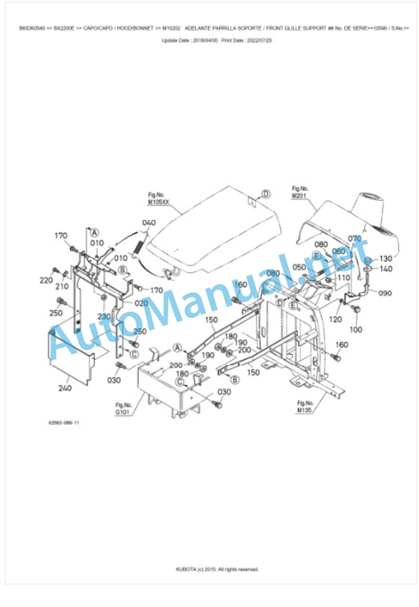 Kubota BX2200E Tractor Workshop Manual PDF-5