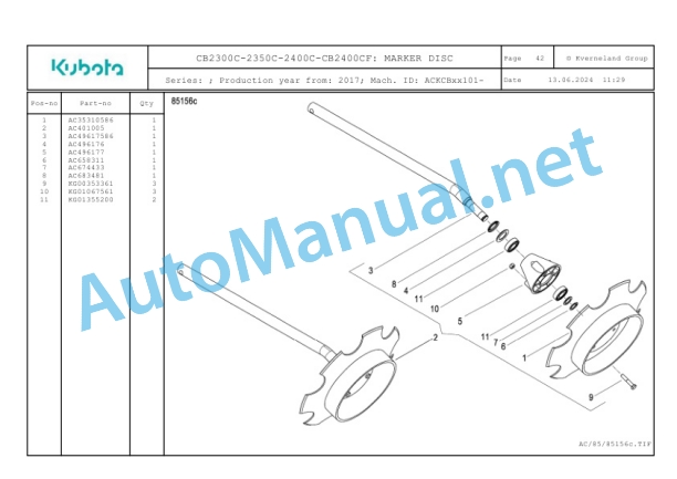 Kubota CB2300C-2350C-2400C-CB2400CF Parts Manual PDF-3